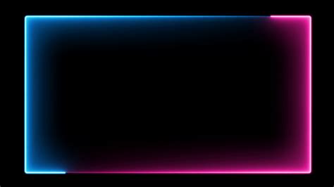 Abstract Neon Frame Fluorescent Light Loop Animation Stock Video