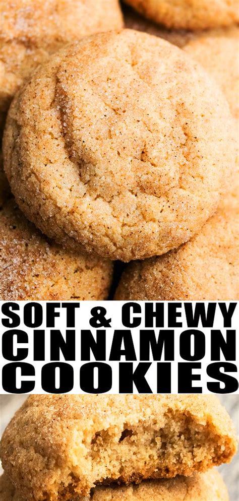 Cinnamon Cookies Soft And Chewy Tasty Food