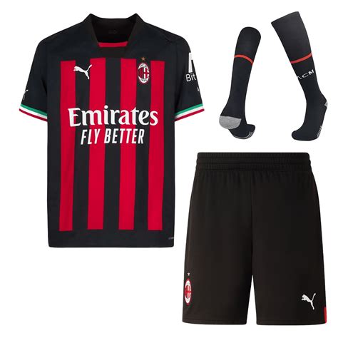 Uniformes De Futbol Completos Local Ac Milan 202223 Camisetasfutbolcn