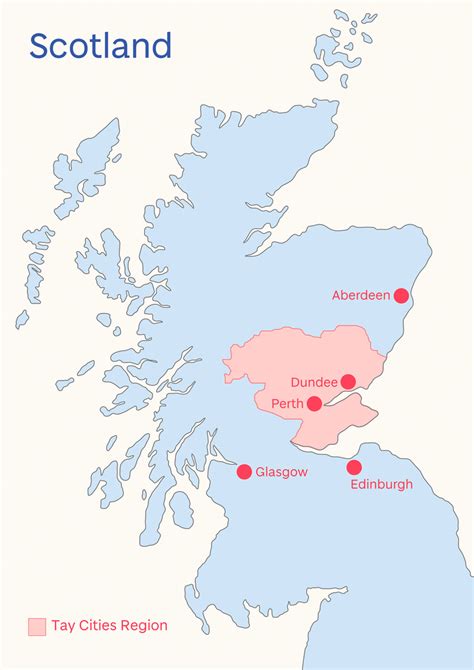 Map Of The Tay Cities Region Source © University Of Dundee 2021