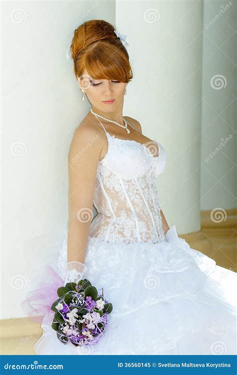 Redhead Charming Bride Stock Image Image Of Vertical 36560145