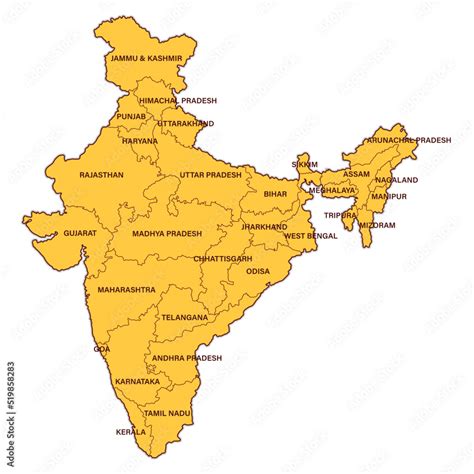 Political Map Of India With Marking States Sexiz Pix