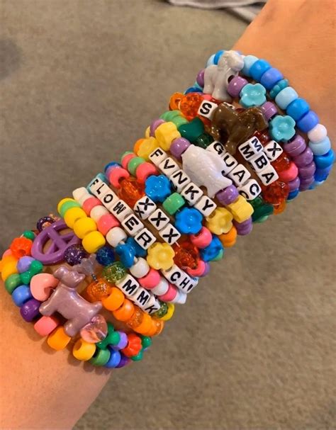 15 Random Pieces Of Kandi Rave Bracelets Will Be Made For You You Will Get Some Not All In