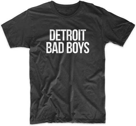 Detroit Bad Boys Cool Swag Mens T Shirt Clothing