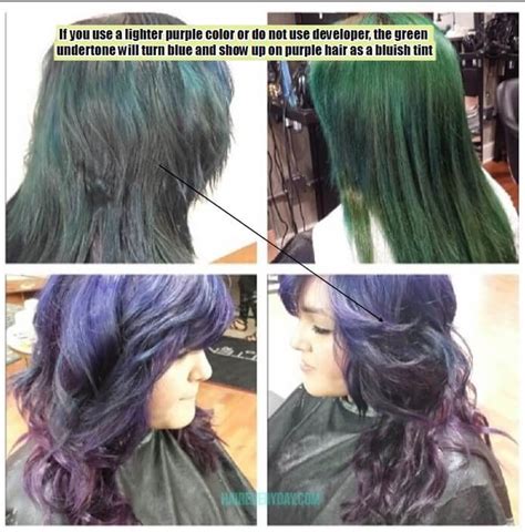 What Happens If You Put Purple Dye Over Green Hair Interesting Hair
