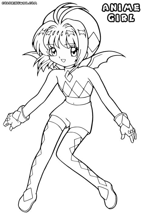 Anime Girl Coloring Pages Coloring Pages To Download And