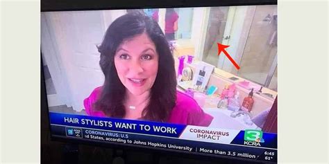 A Tv Reporter Accidentally Showed Her Naked Husband In The Shower