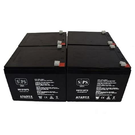 Sps Brand 12v 12ah Replacement Battery For Interstate Dcm0012 4 Pack