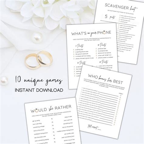 Bachelorette Party Games Printable Clean Bachelorette Party Etsy