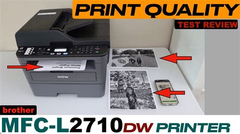 Brother Mfc L2710dw Print Quality Test Review Youtube