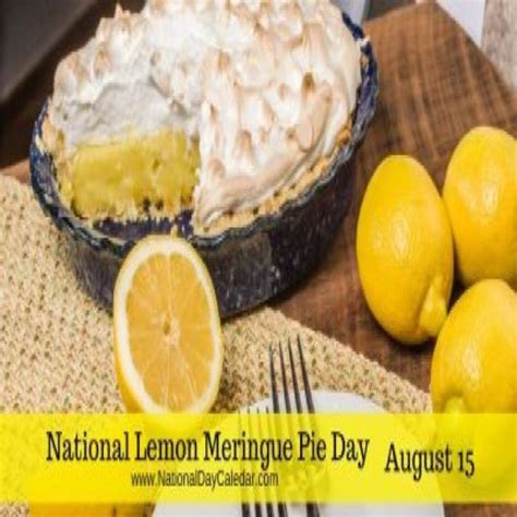 Lemon Meringue Pie Day