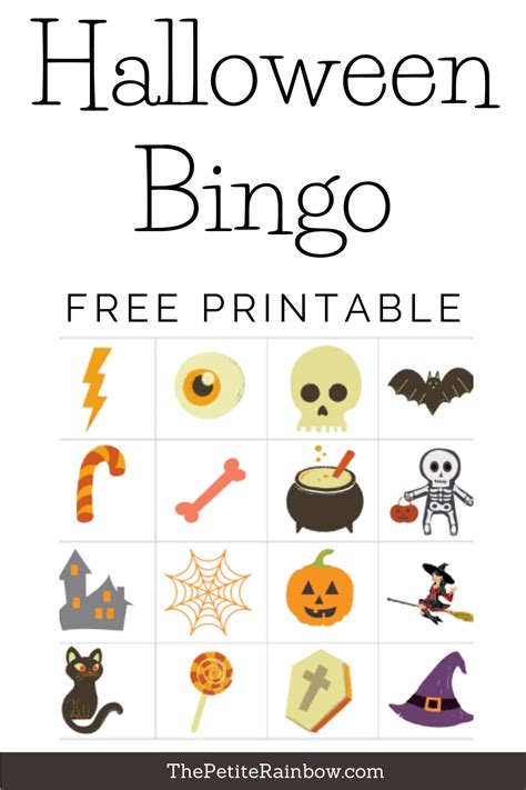 20 Free Printable Halloween Bingo Cards For Kids Artofit