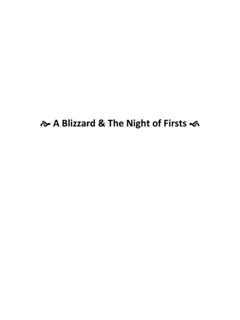 A Blizzard And Night Of Firsts Pdf Breast Hair