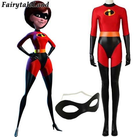 The Incredibles 2 Elastigirl Cosplay Costume Halloween Costumes Adult