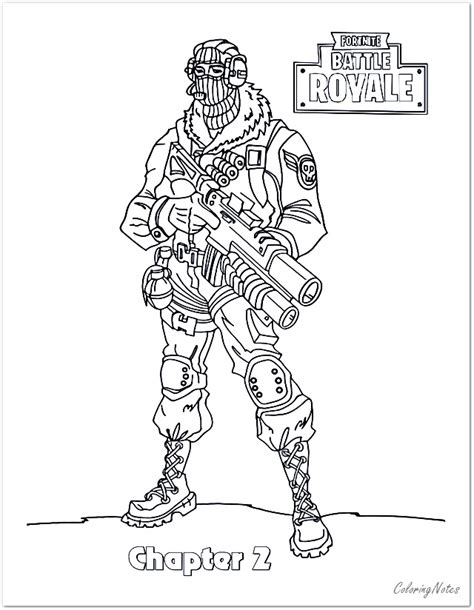 Fortnite Map Coloring Page