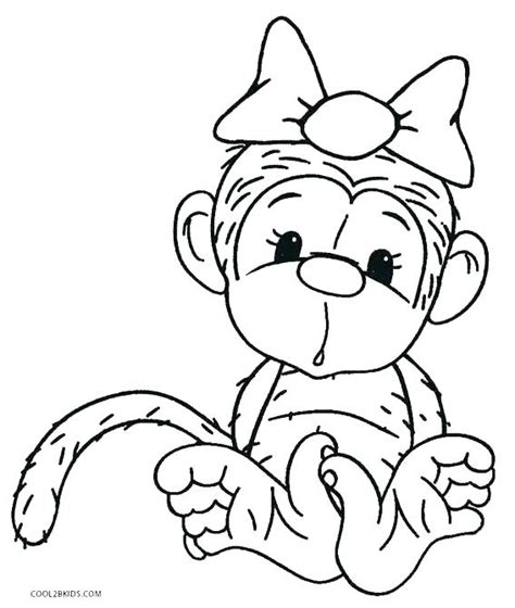 Monkey Coloring Pages For Adults At Free Printable