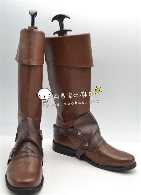 Tangled Rapunzel Flynn Rider Pu Leather Ver Cos Cosplay Shoes Boots