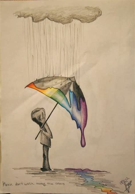 Creative And Simple Color Pencil Drawings Ideas