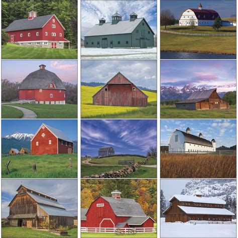 2018 Barns Calendar Imprinted Calendar 2018 Imprinted Calendars 2018