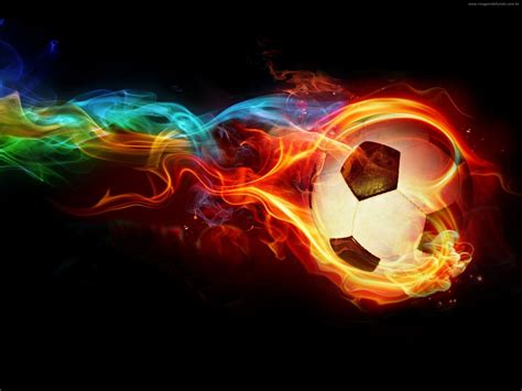 Download Neon Fire Soccer Ball Wallpaper Soccer