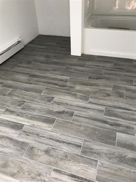 Lifeproof Shadow Wood Porcelain Tile With Delorian Gray Pro Grout From