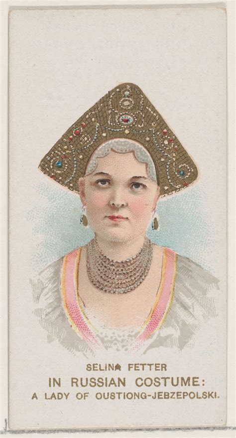 Issued By W Duke Sons And Co Selina Fetter In Russian Costume Of A