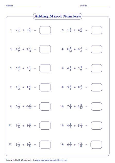 When we deal with fractions, there are two types of addition when denominators of fractions are different, to add two or more such fractions, it is. Adding Fractions Worksheets