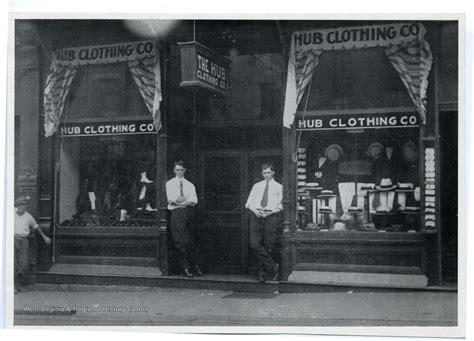Employees Pose In Front Of Hub Clothing Company Hinton Summers County