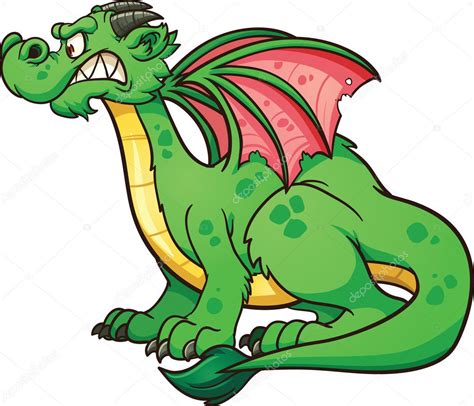 Cartoon Dragon — Stock Vector © Memoangeles 44923479