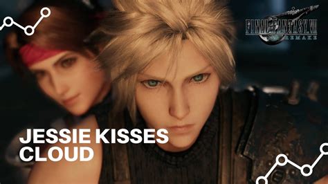 Final Fantasy Vii Remake Jessie Kissing Cloud After A Deadly Bike