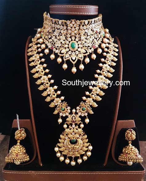Polki Choker And Mango Mala Indian Jewellery Designs