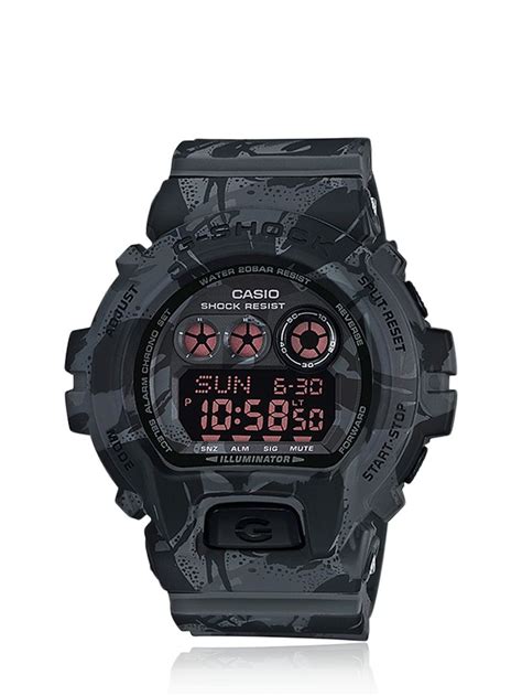 G Shock Camouflage Digital Watch In Black For Men Black Camo Lyst