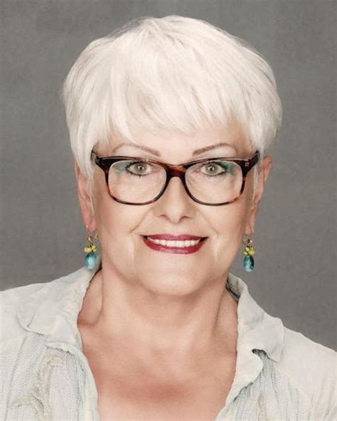 Short Hairstyles For Women Over 60 With Glasses Latest