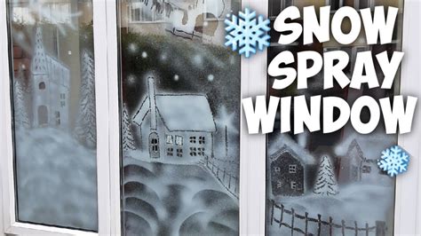 Snow Window Snow Spray Window Art Magical Christmas Window Youtube