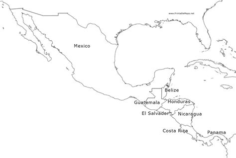 Mexico And Central America Map Organizer For 6th 9th Grade Lesson