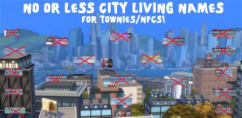 Mod The Sims Noless City Livingisland Living Npc Names