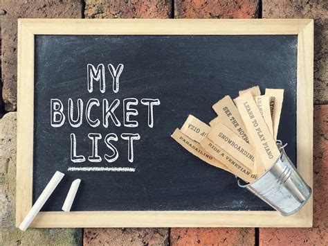 42 Items To Add To Your Bucket List