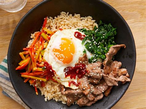 Bibimbap Korean Rice With Mixed Vegetables Recipe
