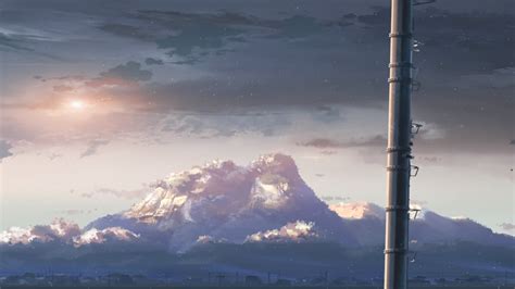 1920x1080 5 Centimeters Per Second Anime Mountain Sunlight Makoto