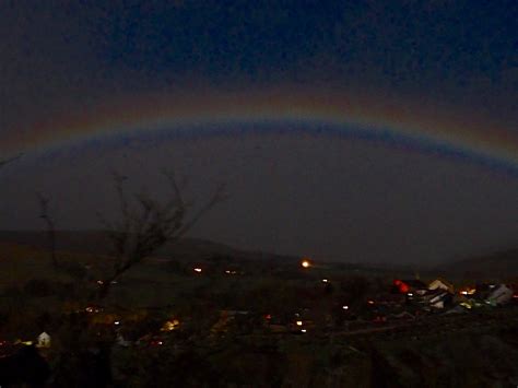 Over The Moonbow A Rare Rainbow Shows Its Colors In The Spring Sky