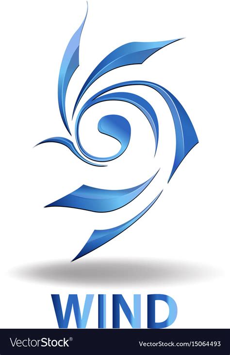 Logo Element Wind Royalty Free Vector Image Vectorstock