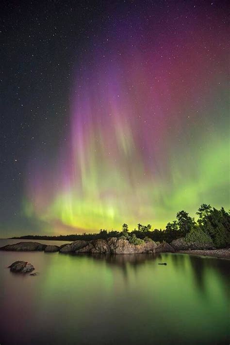 Northern Lights Lake Superior August 2016 📷 By Jeff Dixon Northern