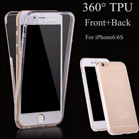 Shockproof Tpu 360 Degree Protective Clear Rubber Soft Case Full Cover