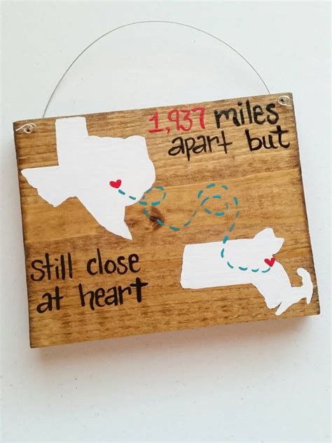 These bracelets are a great goodbye gift. Best Friend Gift - Wood Friendship Sign - Long Distance ...