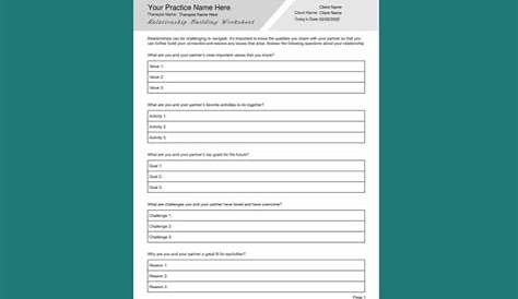 Couples Therapy Worksheet Bundle PDF - TherapyByPro