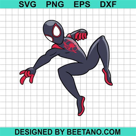 Spiderman Miles Morales SVG, Spider Man SVG, Superhero SVG, Marvel SVG