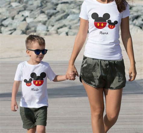 Camiseta Mama E Hija Equipo Disney Madre E Hija Tenvinilo