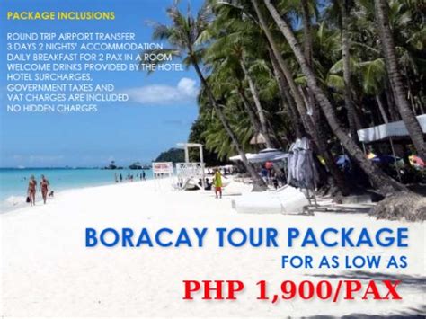 Affordable Boracay Tour Package Way Philippines Davao Portal