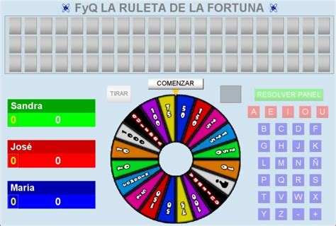 Colección de nerea agreda martinez • última actualización: Ejemplo de utilización del juego "La ruleta de la fortuna ...