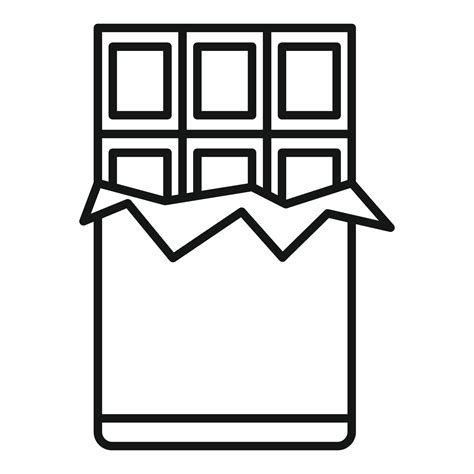 Chocolate Bar Icon Outline Style 14684362 Vector Art At Vecteezy